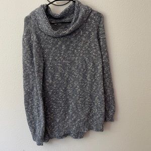 Blue and gray sweater